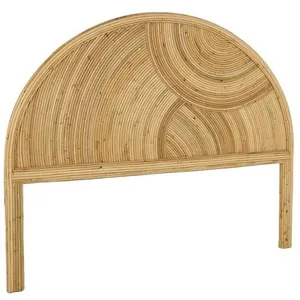 SWEEEK Tête de lit en rotin naturel. bois clair. bohème. L160 x P4.5 x H130cm pas cher
