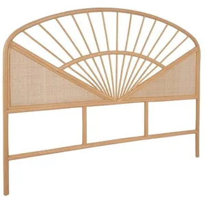 SWEEEK Tête de lit en rotin naturel et cannage. bois clair. bohème. L142 x P3 x H115cm pas cher