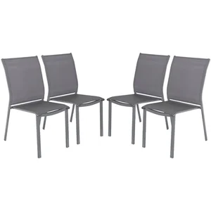 Chaise de jardin - SWEEEK - CLEVELAND - Aluminium - Textilene - Empila... pas cher