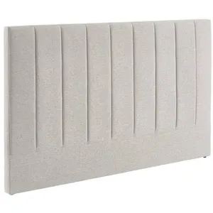 SWEEEK Tête de lit pour lit double 160cm revêtement tissu gris clair - Cole 170cm pas cher