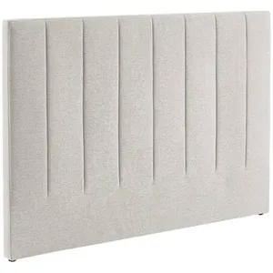 SWEEEK Tête de lit pour lit double 140cm revêtement tissu gris clair - Cole 150cm pas cher