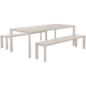Table de jardin - SWEEEK - Ensemble 8 places - Aluminium beige - Desig... pas cher