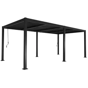 Pergola bioclimatique - SWEEEK - 3x6m - Aluminium et Acier - Lames Ori...Vendu parcdiscount
