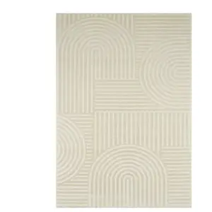 Tapis - SWEEEK - JENNY - Motif graphique arches - Crème - 80 x 150 cmVendu parbol