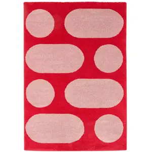 Tapis - SWEEEK - JOYCE - Rouge - 160 x 230 cm - Moderne - Rectangulair...Vendu parbol