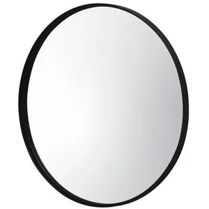 SWEEEK Miroir rond en métal Ø60cm MABEL. noir pas cher