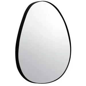 SWEEEK Miroir organique en métal noir HARPER pas cher