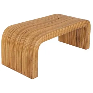 Banc - SWEEEK - Baya - Rotin naturel - 100cm - Bords arrondis - Style exotique pas cher