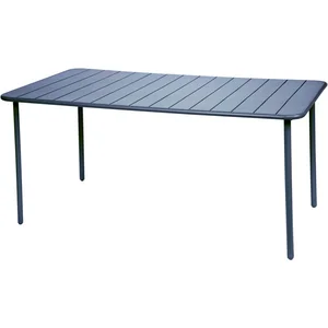 SWEEEK Table de jardin métal 6-8 places. marine. Amelia. 160x90xH72.5cm pas cher