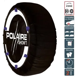 POLAIRE Chaussette neige hiver ultra résistante montage facile pour pneu 180/6... pas cher