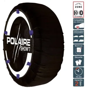 POLAIRE Chaussette neige hiver ultra résistante montage facile pour pneu 205/4... pas cher
