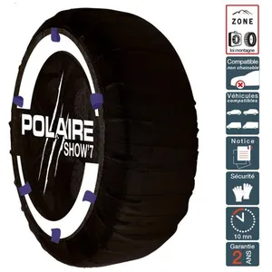 Polaire Chaussette Chaine Neige Textile Pneu 24/8.5r14 Haute Résistance pas cher