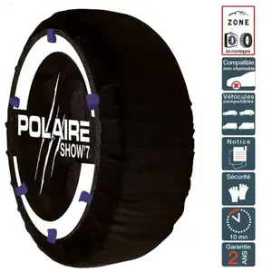 Polaire Chaussette Chaine Neige Textile Pneu 165/45r15 Haute Résistance pas cher