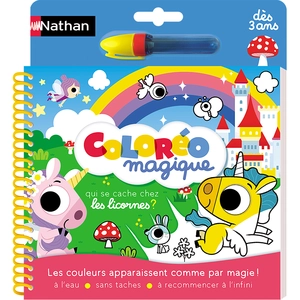 Dessin et coloriage enfant Nathan Coloréo magique Licornes pas cher
