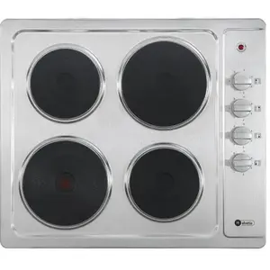 Helvetia Elektrische Traditionele Inbouw Kookplaat - RVS - 4 kookpitte... pas cher