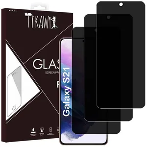 Tikawi x3 Verres trempés Anti-Espion 9H Samsung Galaxy S21 (6.2') Protection Ecran Haute résistance - [Anti-traces] - Film x3Vendu parcdiscount