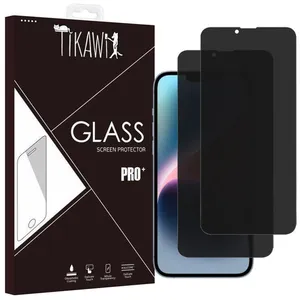 Tikawi x2 Verres trempés Anti-Espion pour Iphone 16e (6.1) Protection Ecran Haute résistance [Anti-traces] - Film HD x2 9HVendu parcdiscount
