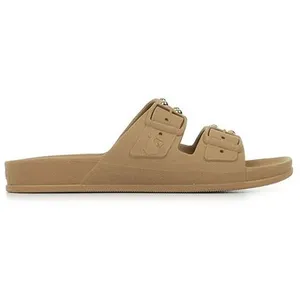 Cacatoès Sandales - CACATOES - Florianopolis - Femme - Beige - Basse - Synthétique - Plat - 2 cm - Boucle de serrage pas cher