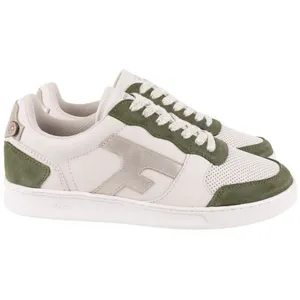 Faguo Faguo - Baskets En Cuir Et Coton Hazel - Vert - 38 pas cher