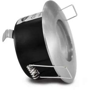 VISION-EL Support de spot bbc Rond étanche IP65 Alu brossé Ø83mm Miidex Lighting® alu-brosse pas cher