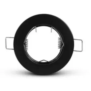 VISION-EL Support Spot Encastrable Plafond Rond Noir Ø78 mm pas cher