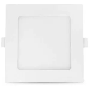 MIIDEX LIGHTING Plafonnier Led 150x150mm 10w Blanc Équivalent 100w - Blanc Chaud 3000k pas cher