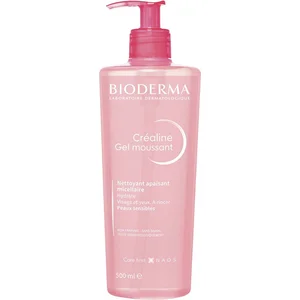 Bioderma Créaline Gel Moussant nettoyant visage Peaux sensibles 500ml pas cher