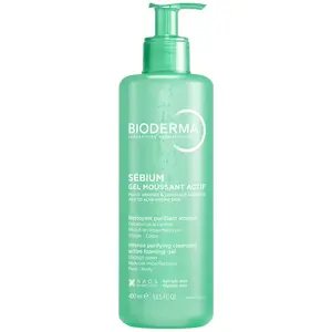 Bioderma Sebium gel moussant actif FP400ML Nettoyant purifiant intense pas cher
