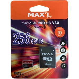 Max'L Micro SD 256 Go - Classe 10 - U3 - V30 pas cher
