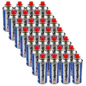Pack de 28 Cartouches de gaz 250g Butane Bouteille de gaz Camping Réchaud Désherbeur ALPENTECH pas cher