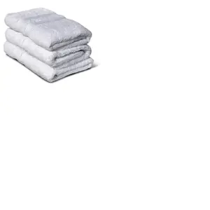 Lot de 3 serviettes - LOVELY HOME - 3 Serviettes 50 x 100 cm - Blanc pas cher