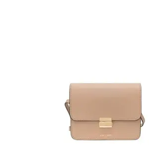 Sac besace - CHERRY PARIS - Miléna - Cuir de vachette - Bandoulière réglable - Sable pas cher