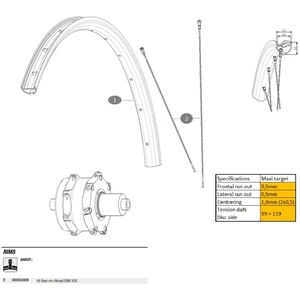 Mavic Jante Arrière Ebm X20 pas cher
