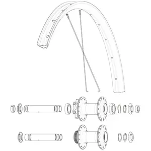 Mavic Rayons Ksyrium Ebm X20 14 Unités pas cher