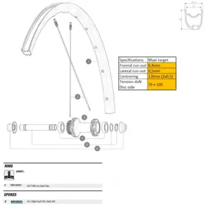 Mavic Rayons Ksyrium 12 Unités pas cher