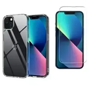 Coque de protection Transparente + Verre trempé pour iPhone 13 avec St...Vendu parcdiscount