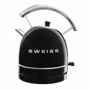Bouilloire vintage - SWEISS - KTL9 - 2200 W - 1,8 L - Socle 360° - Noir pas cher