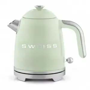 Bouilloire vintage - SWEISS - KTS7 - 1000 W - 1 L - Socle 360° - Vert pas cher