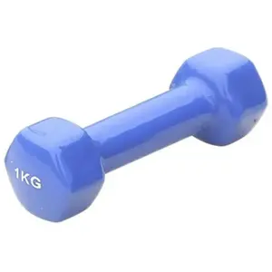 SPORTIFRANCE Paire d'haltères vinyle 1kg Sporti France - bleu - TU pas cher