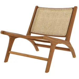RENDEZ VOUS DECO Fauteuil Kilka en teck et rotin naturel pas cher