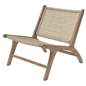 RENDEZ VOUS DECO Fauteuil Kilka en teck et rotin naturel fitrit pas cher