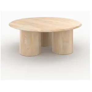 Tables basses - Rendez-Vous Déco - Table basse ronde en bois de manguier - Sacha pas cher