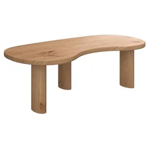 Table basse organique en bois massif de mindi - Brandan - Rendez-Vous ... pas cher
