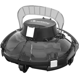 Robot Piscine Automatique Aspirateur Sans Fil Avec Batterie Autonomie 75 Min Double Filtration pas cher