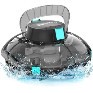 Robot de Nettoyage Piscine Sans Fil - Autonomie 75 Min, Double Filtration, Pour Piscines Hors-Sol jusqu’à 60 m² pas cher