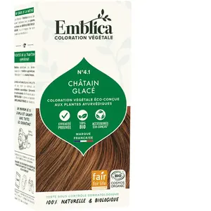 Emblica Coloration Végétale N°4.1 Châtain Glacé Bio 100g pas cher