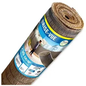 TERRE JARDIN Brise vue synthétique - imitation paille - 230 g/m² - 1 x 5 - Marron pas cher