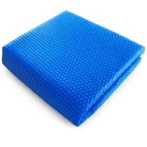 TERRE JARDIN Bâche à bulles piscine rectangulaire 180 microns - 10 x 5 - Bleu pas cher