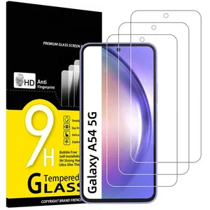 MYLS Lot de 3 Verre Trempé pour Samsung Galaxy A54 5G Film Protection ...