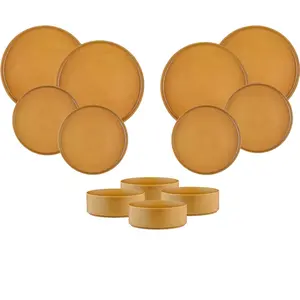 Comparateur de prix : Service Les Essentiels - 12 Pièces - Ocre